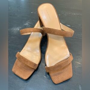 Banana Republic brown strapy heel SZ 10